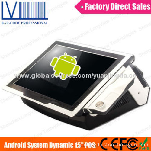 15-inch Android Based Touch Screen POS System with Built-in Receipt POS Printer